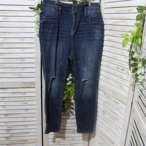 fashion nova high waist triple button jeans